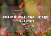 告别单调！PUBG装备染色全攻略，手把手教你打造专属个性外观