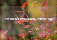 逆战圣山鹿灵宠物吞噬攻略，宠物怎么吞噬