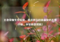 王者荣耀生存指南，盘点峡谷回血最快的不死小强，体验极致续航！