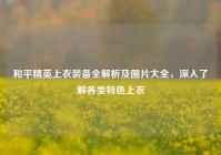和平精英上衣装备全解析及图片大全，深入了解各类特色上衣