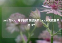 CSGO 与 CF，并非简单原版关系，CSGO 究竟是不是 CF？