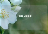 CF 别样 6 字风采