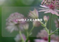 CSGO好人之光人物推荐