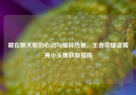 藏在聊天框的心动与细碎热爱，王者荣耀诸葛亮小头像获取指南