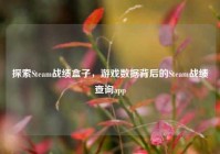 探索Steam战绩盒子，游戏数据背后的Steam战绩查询app