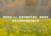 网吧检测 CSGO，检测可疑软件重启，保障游戏体验与网络环境的关键之举