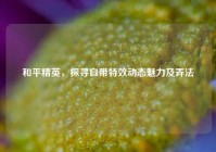 和平精英，探寻自带特效动态魅力及弄法