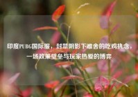 印度PUBG国际服，封禁阴影下难舍的吃鸡执念，一场政策壁垒与玩家热爱的博弈