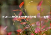 解决Steam游戏锁定帧率问题全攻略，Steam锁帧60