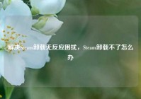 解决Steam卸载无反应困扰，Steam卸载不了怎么办