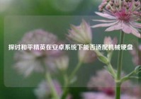 探讨和平精英在安卓系统下能否适配机械硬盘