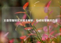 王者荣耀转区攻略全解析，安卓转苹果的方法