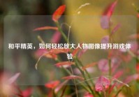 和平精英，如何轻松放大人物图像提升游戏体验