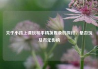 关于小孩上课玩和平精英现象的探讨，是否玩及有无影响