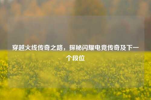穿越火线传奇之路，探秘闪耀电竞传奇及下一个段位