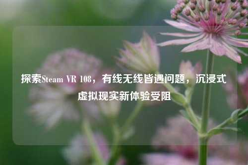 探索Steam VR 108,有线无线皆遇问题,沉浸式虚拟现实新体验受阻