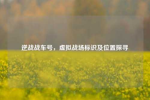 逆战战车号,虚拟战场标识及位置探寻