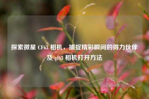 探索微星 CF63 相机,捕捉精彩瞬间的得力伙伴及 gf63 相机打开方法