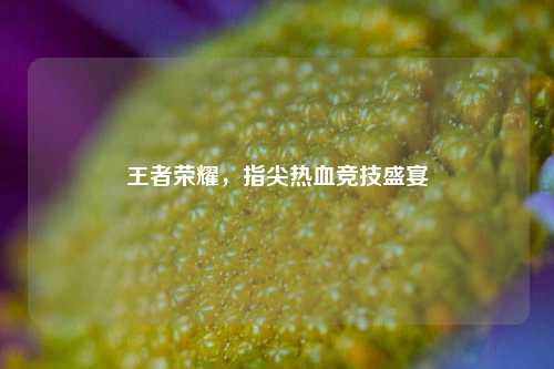 王者荣耀,指尖热血竞技盛宴