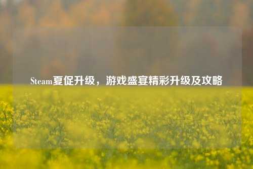 Steam夏促升级,游戏盛宴精彩升级及攻略