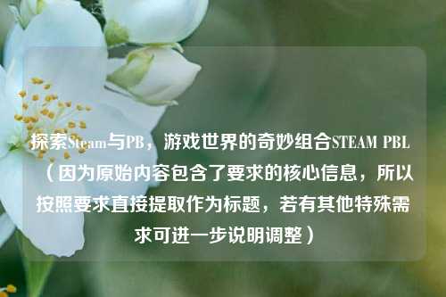 探索Steam与PB,游戏世界的奇妙组合STEAM PBL (因为原始内容包含了要求的核心信息,所以按照要求直接提取作为标题,若有其他特殊需求可进一步说明调整)