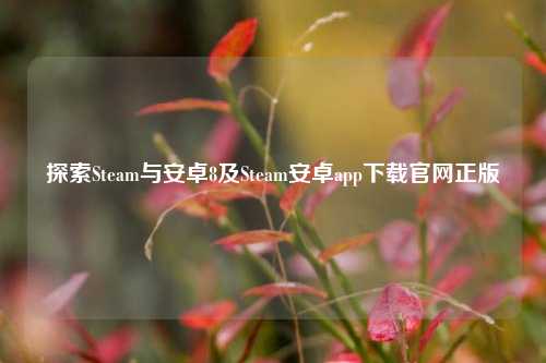 探索Steam与安卓8及Steam安卓app下载官网正版