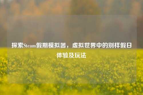 探索Steam假期模拟器,虚拟世界中的别样假日体验及玩法