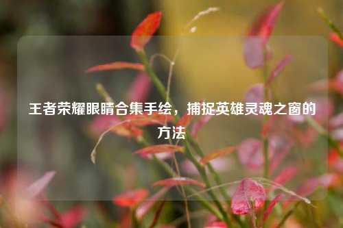 王者荣耀眼睛合集手绘,捕捉英雄灵魂之窗的方法