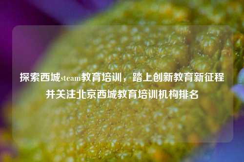 探索西城steam教育培训,踏上创新教育新征程并关注北京西城教育培训机构排名