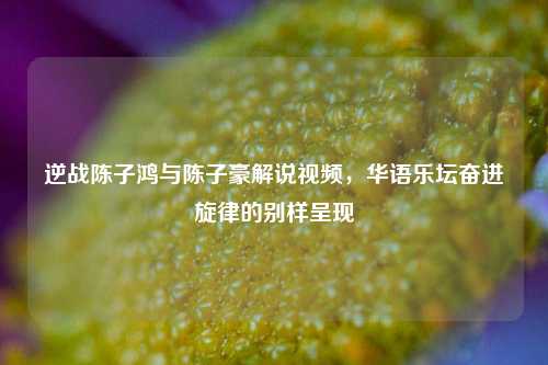 逆战陈子鸿与陈子豪解说视频,华语乐坛奋进旋律的别样呈现