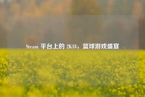 Steam 平台上的 2K18,篮球游戏盛宴