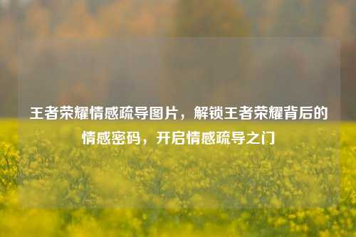 王者荣耀情感疏导图片,解锁王者荣耀背后的情感密码,开启情感疏导之门