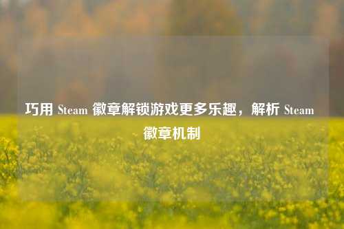 巧用 Steam 徽章解锁游戏更多乐趣,解析 Steam 徽章机制