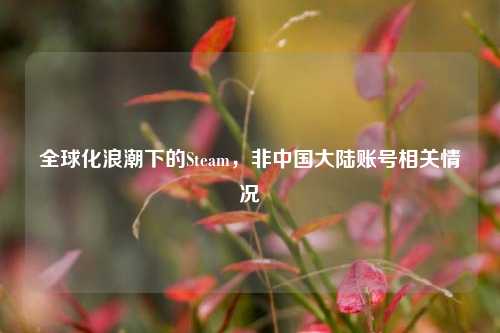 全球化浪潮下的Steam,非中国大陆账号相关情况