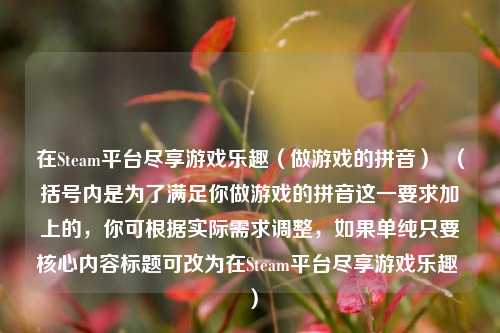 在Steam平台尽享游戏乐趣(做游戏的拼音) (括号内是为了满足你做游戏的拼音这一要求加上的,你可根据实际需求调整,如果单纯只要核心内容标题可改为在Steam平台尽享游戏乐趣 )