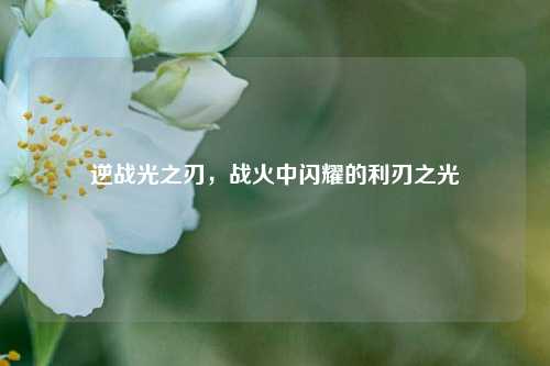 逆战光之刃，战火中闪耀的利刃之光
