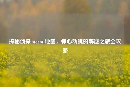 探秘侦探 steam 地图,惊心动魄的解谜之旅全攻略