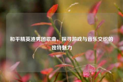 和平精英渣男团歌曲,探寻游戏与音乐交织的独特魅力