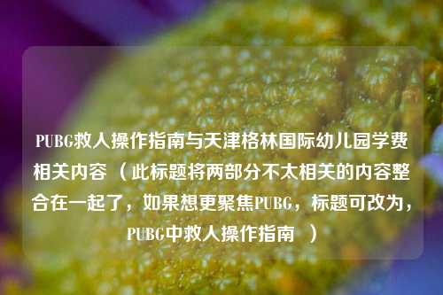 PUBG救人操作指南与天津格林国际幼儿园学费相关内容 （此标题将两部分不太相关的内容整合在一起了，如果想更聚焦PUBG，标题可改为，PUBG中救人操作指南  ）