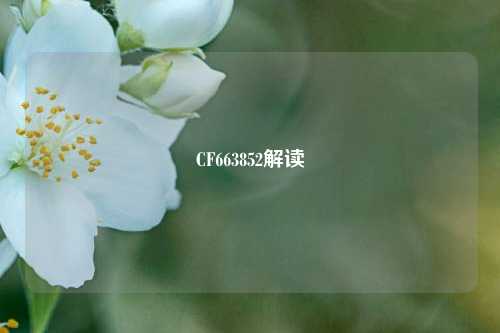 CF663852解读