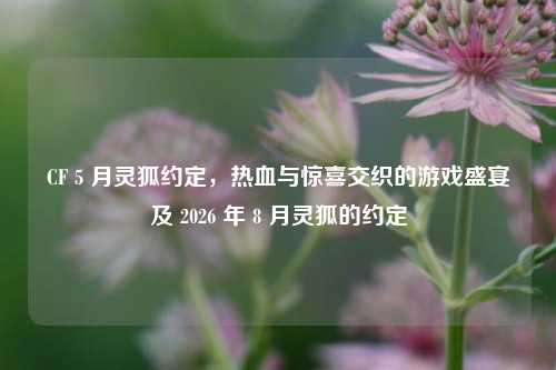CF 5 月灵狐约定,热血与惊喜交织的游戏盛宴及 2026 年 8 月灵狐的约定