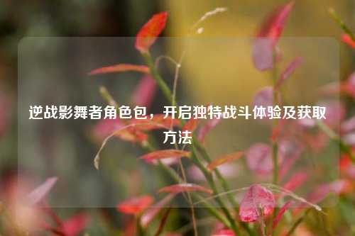 逆战影舞者角色包，开启独特战斗体验及获取方法