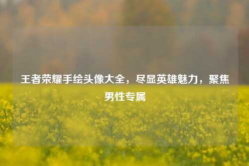 王者荣耀手绘头像大全,尽显英雄魅力,聚焦男性专属