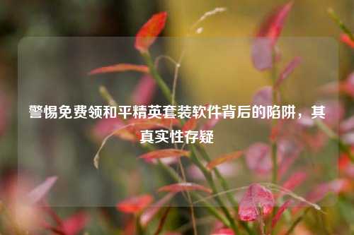 警惕免费领和平精英套装软件背后的陷阱,其真实性存疑