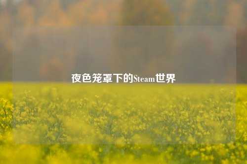 夜色笼罩下的Steam世界