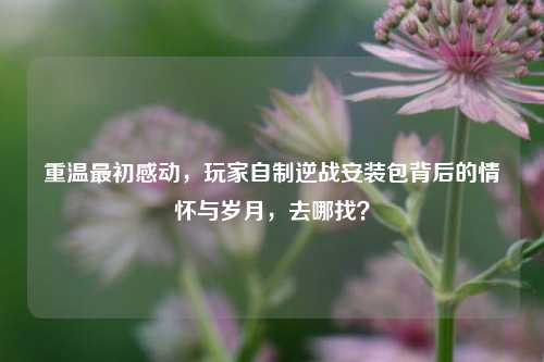 重温最初感动，玩家自制逆战安装包背后的情怀与岁月，去哪找？