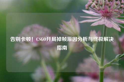 告别卡顿!CSGO开局掉帧原因分析与终极解决指南