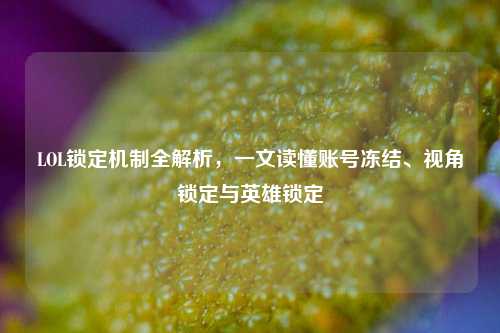 LOL锁定机制全解析,一文读懂账号冻结、视角锁定与英雄锁定