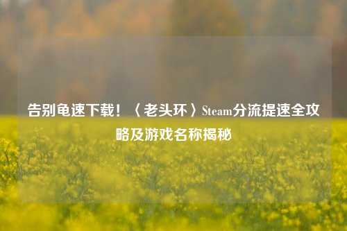 告别龟速下载！〈老头环〉Steam分流提速全攻略及游戏名称揭秘