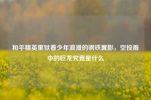 和平精英里驮着少年浪漫的钢铁翼影,空投雨中的巨龙究竟是什么